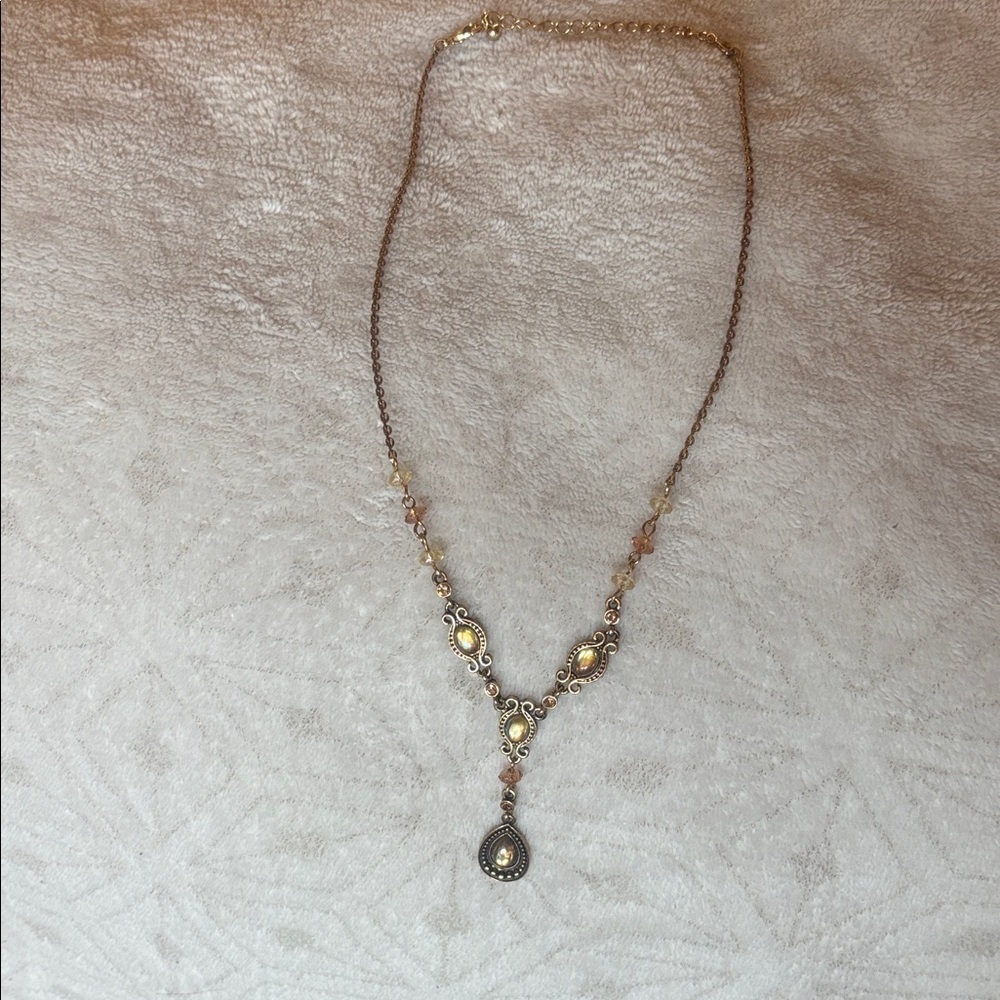 Elegant Gold and Silver Necklace
